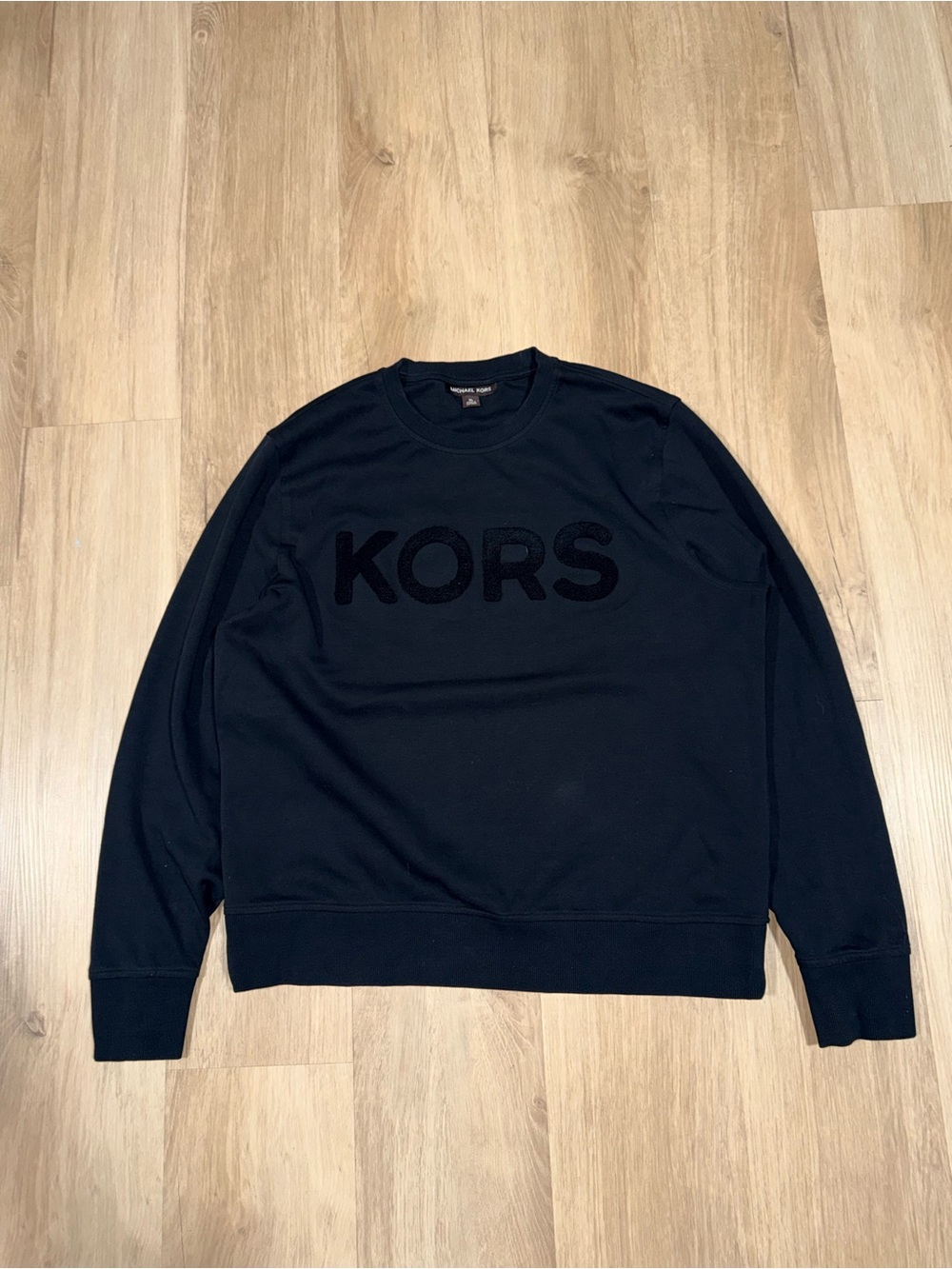 Michael Kors Black Crewneck Sweatshirt with KORS Logo